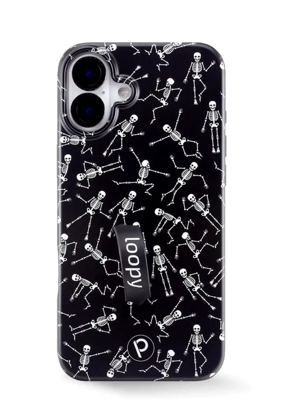 iPhone 16 Plus Loopy Cases Boogie Bones Glow in the Dark Skeleton Halloween Case